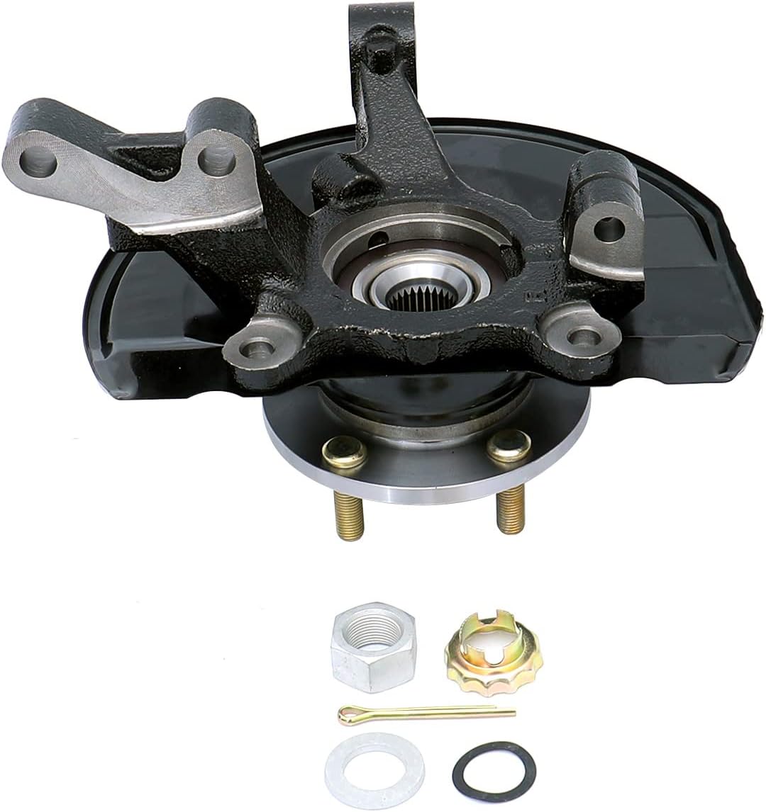 698-411 Front Left Driver Side Steering Knuckle Axle Housing Direct Replacement Wheel Hub Compatible with 2007-2012 Caliber and 2007-2017 Compass/Patriot