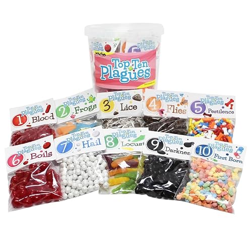"Top Ten Plagues" Passover Assorted Candy Gift Bucket 46 oz. - Thumbnail 2