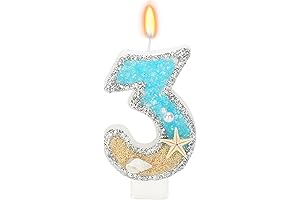 3rd Birthday Candles Beach Birthday Decorations Party Supplies