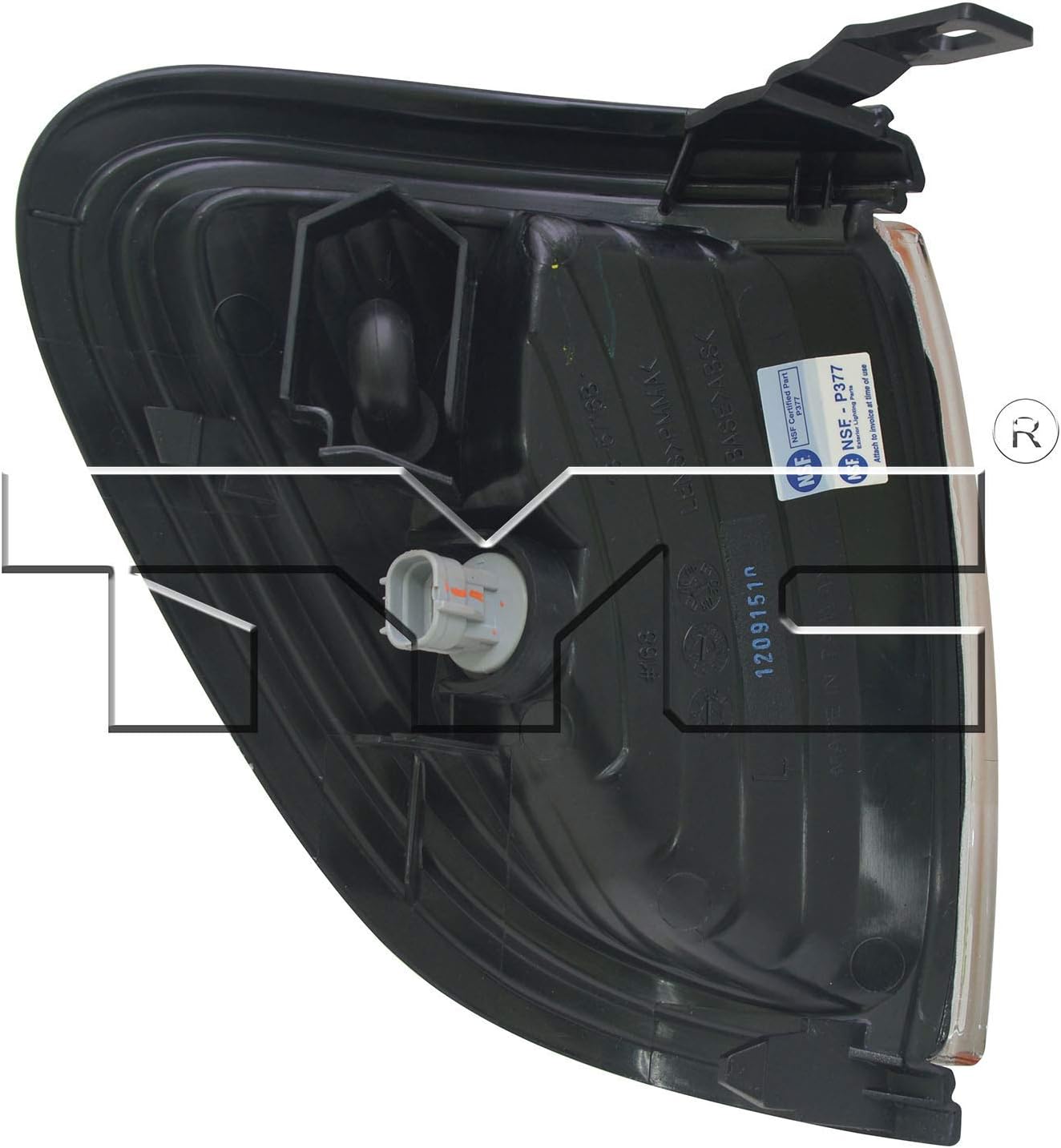 TYC 18-5716-00 81620-04090-C0, TO2520163 Parking Side Marker Cornering Light w/Bulb Black Trim 01-04 Tacoma Front Left(Driver)