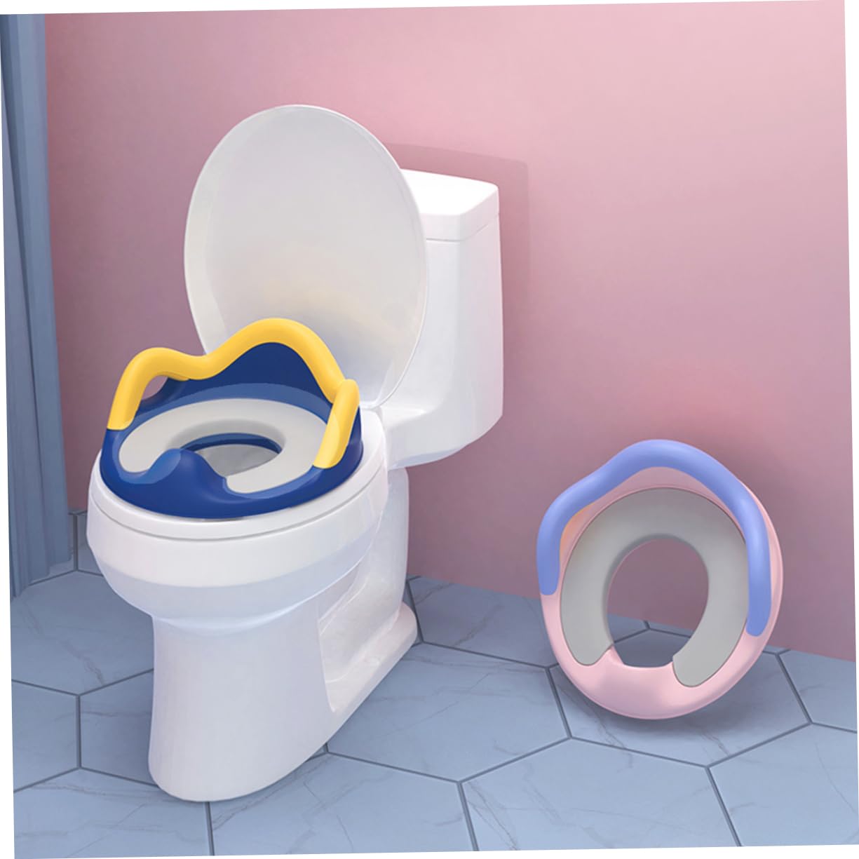 VICASKY Asiento Wc Para Entrenamiento Tapa Inodoro Anillos Para Diseño Atractivo