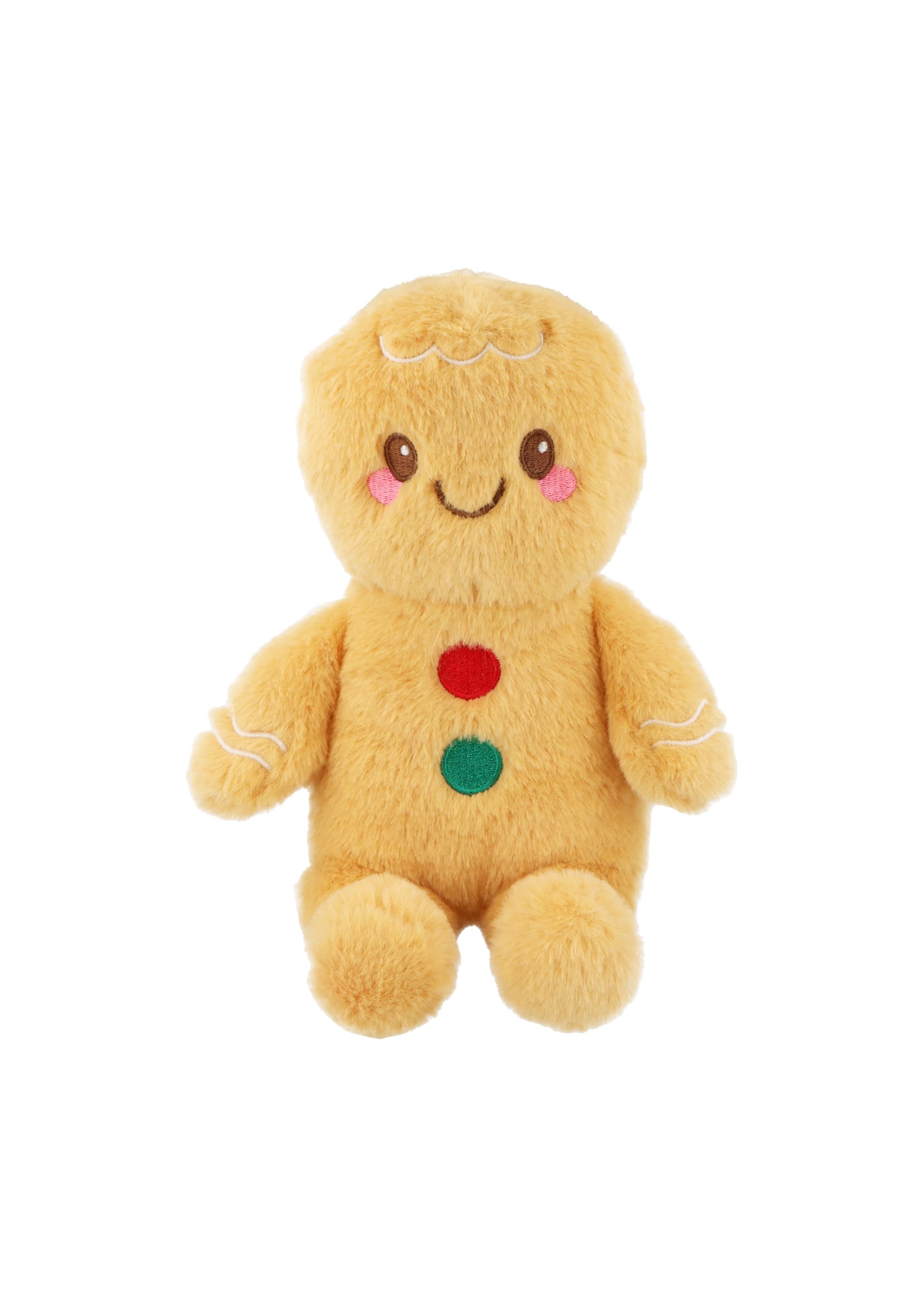 HENBRANDT Adorable Gingerbread Man Plush Toy - Soft 20cm Christmas Cuddly Plushie Gift for Children Adults - Festive Holiday Collectible Stuffed Animal