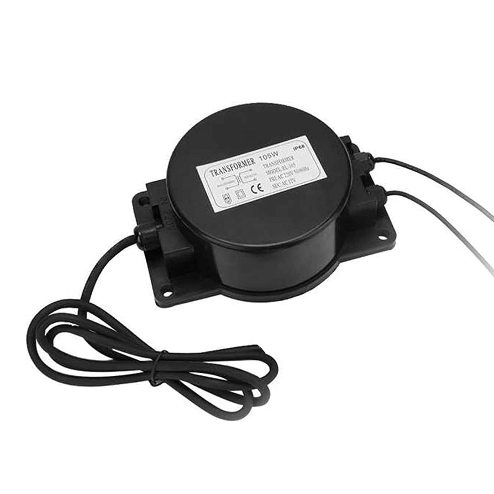 Transformateur Toroïdal Étanche IP68, Convertisseur De Tension 110 V vers 12V/24V CA, pour Éclairage De Piscine, LED sous-Marines, Éclairage Extérieur Et Luminaires Submersibles(500W,AC12V)