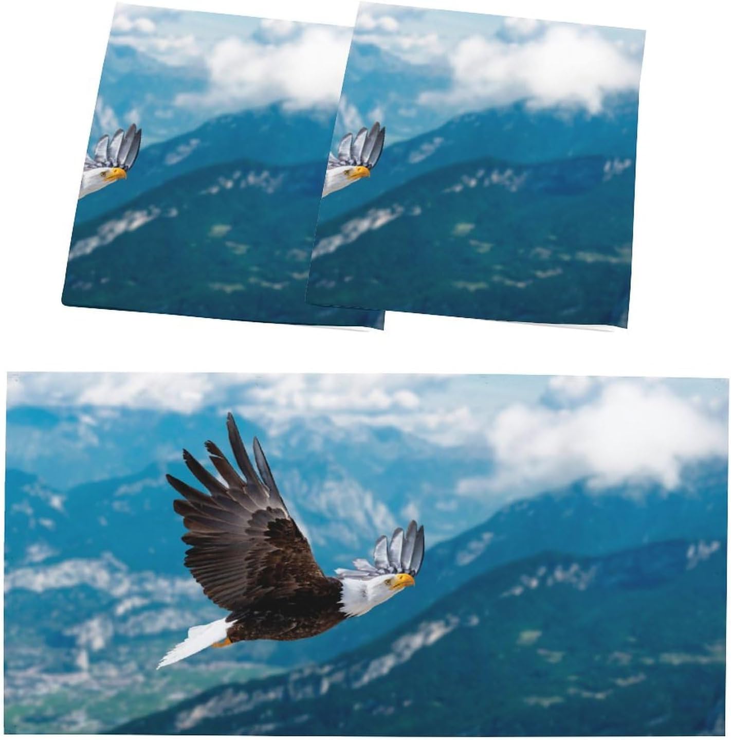 2 Pack Soaring Eagle Magnetic Fluorescent Light Cover for Ceiling - Classroom Light Filters, Drop Shade Panel for Office, Home, School, 4 X 2 Ft image 3