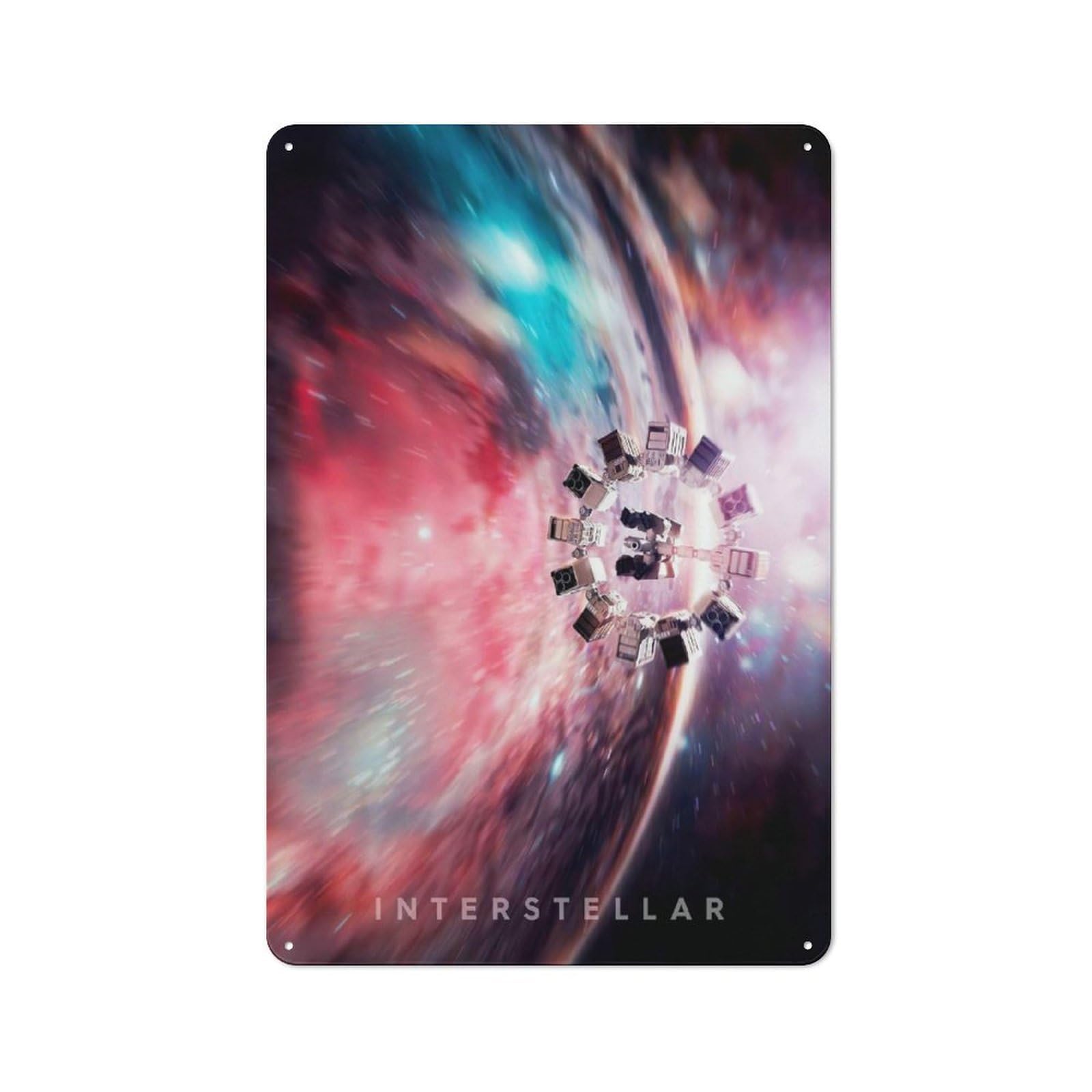 Junmoney Style-9 Friendly Cafe Metal Sign 30X20cm Featuring Interstellar Movie, Cafe Wall Decor For Tea Room, Shop Wall Or Breakfast Area