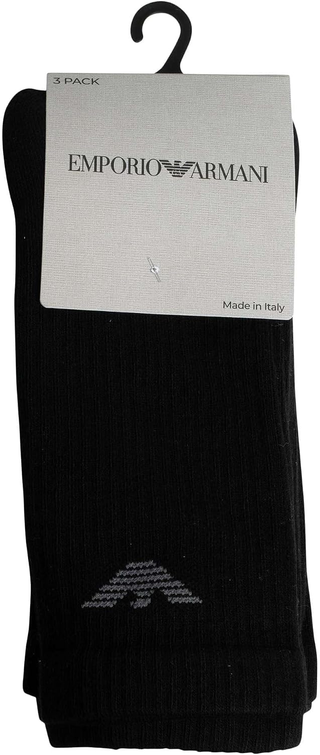 Emporio Armani Men's 3 Pack Crew Socks