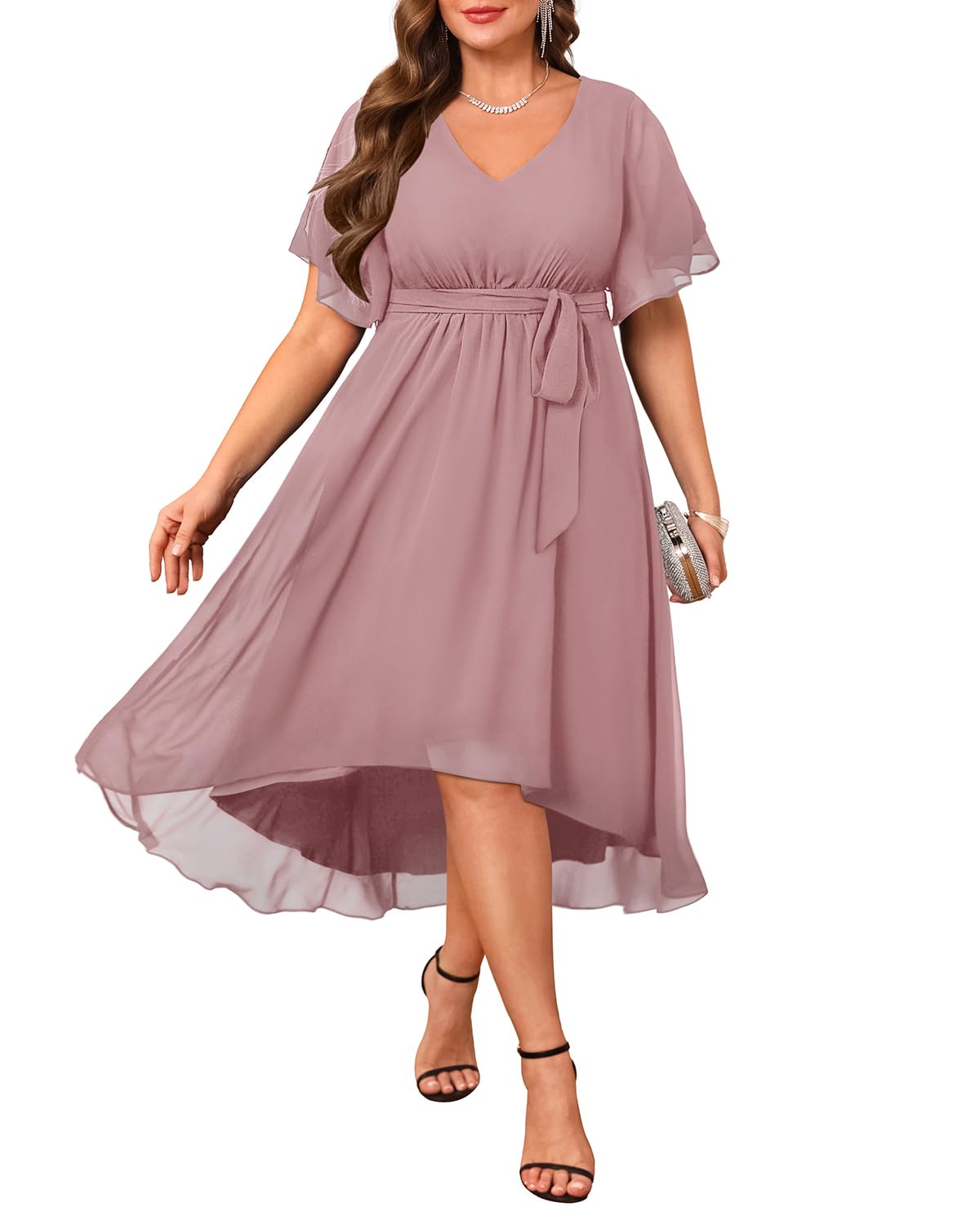 Talisea Plus Size Chiffon Dress