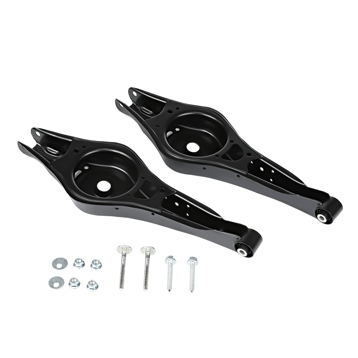2x Braccio oscillante posteriore in basso a sinistra e destra Compatibile con Audi A3 8P1 per Seat Leon 1P1 per Skoda Octavia II 1Z3 per VW Golf V VI 1K0506311S, 1K0505311T