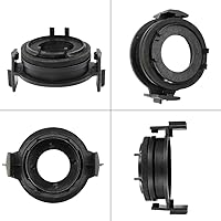 Vista 3 de H7 - Adaptador de bombilla LED para faros delanteros, soporte de base de bombilla compatible con B-M-W serie 3 E46, paquete de 2