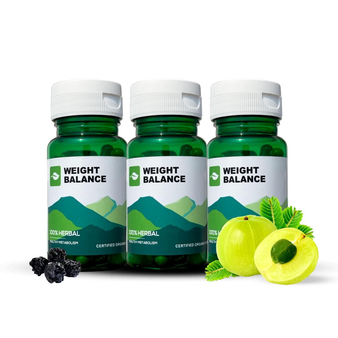 Capsules - 18 Ayurvedic Herbs For Weight Management (Pack of 3 (180 Capsules))
