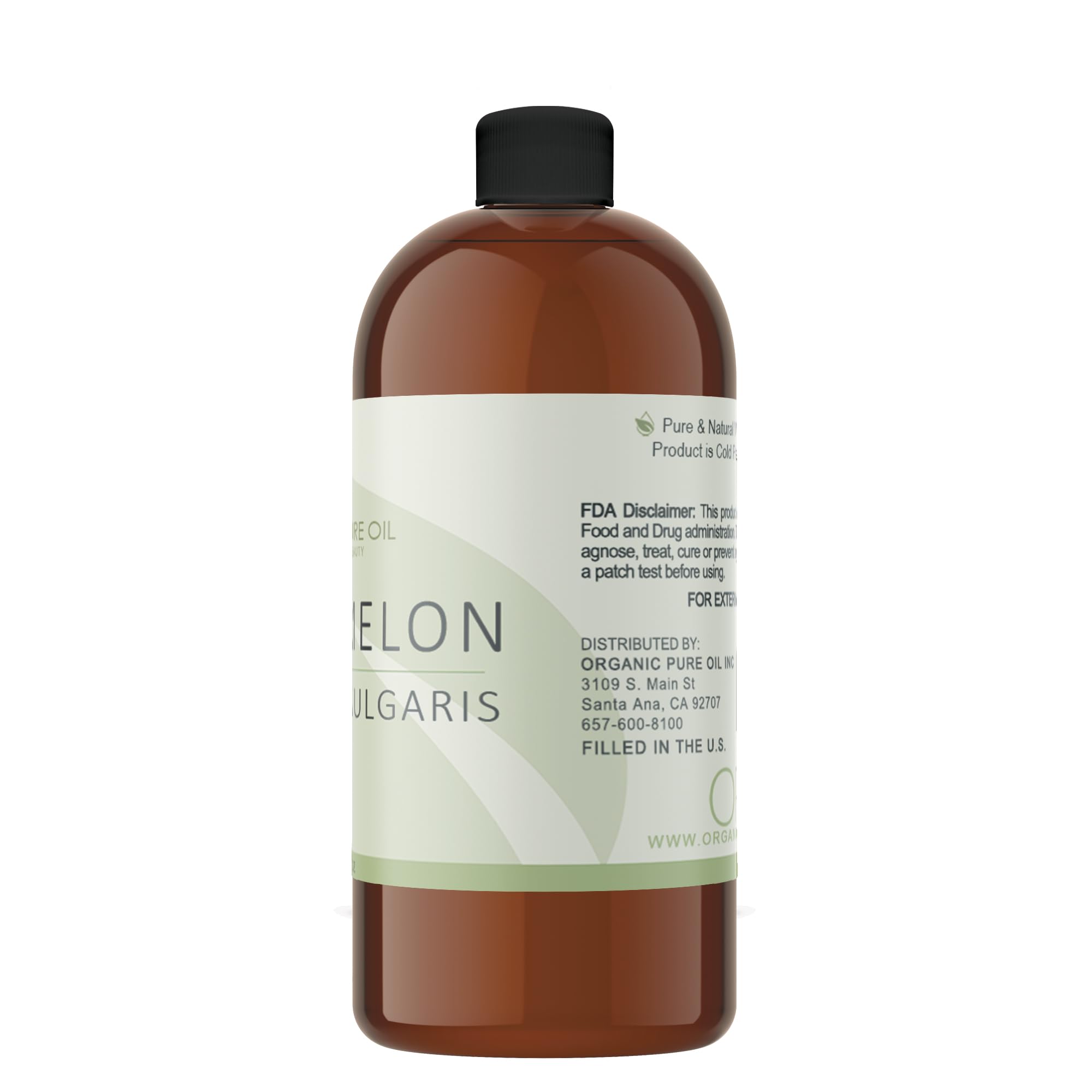 Organic Pure Oil Watermelon Seed Carrier Oil, Cold Pressed and Unrefined