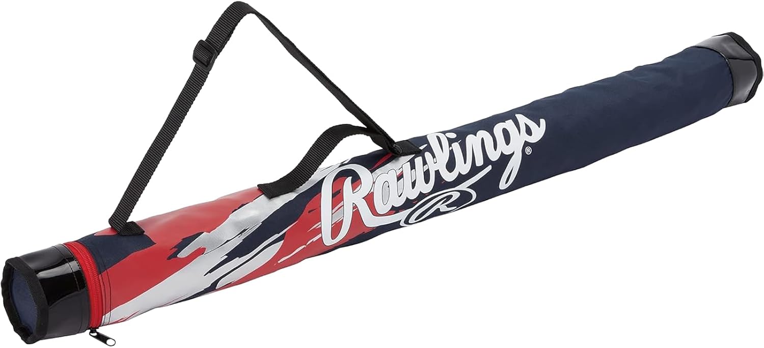 Rawlings EBC9F02 Baseball Bat Case for 1, Adult, W 36.2 x H 3.1 x D 3.1 inches (92 x 8 x 8 cm), Junior EBC9F03, W 33.1 x H 3.1 x D 3.1 inches (84 x 8 cm)