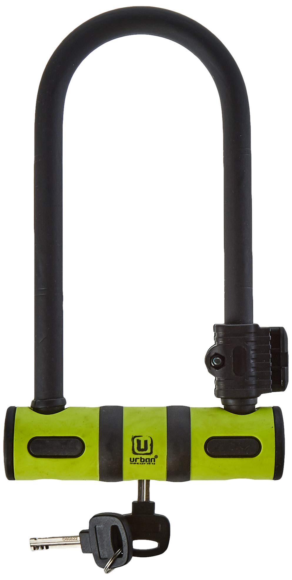 URBAN UR80150B Candado Bicicleta U, Alta Resistencia, Ligero + Cable Más Seguro y Páctico, Horquilla ø13 Acero Endurecido de Doble Bloqueo, Soporte Fácil Transporte, Antirrobo Universal Bici Patinete