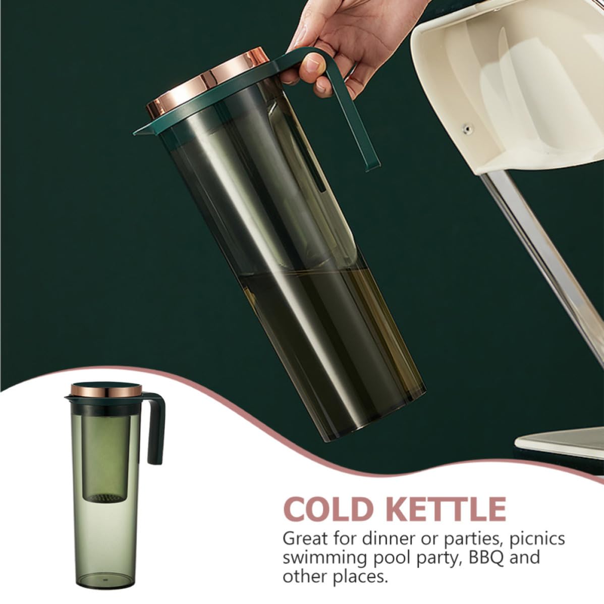 Jarra para Bebidas Fría de 1.2l Diseño Elegante y Resistente al Calor, Práctica para Servir Agua y Cerveza en Cenas y Otras Ocasiones