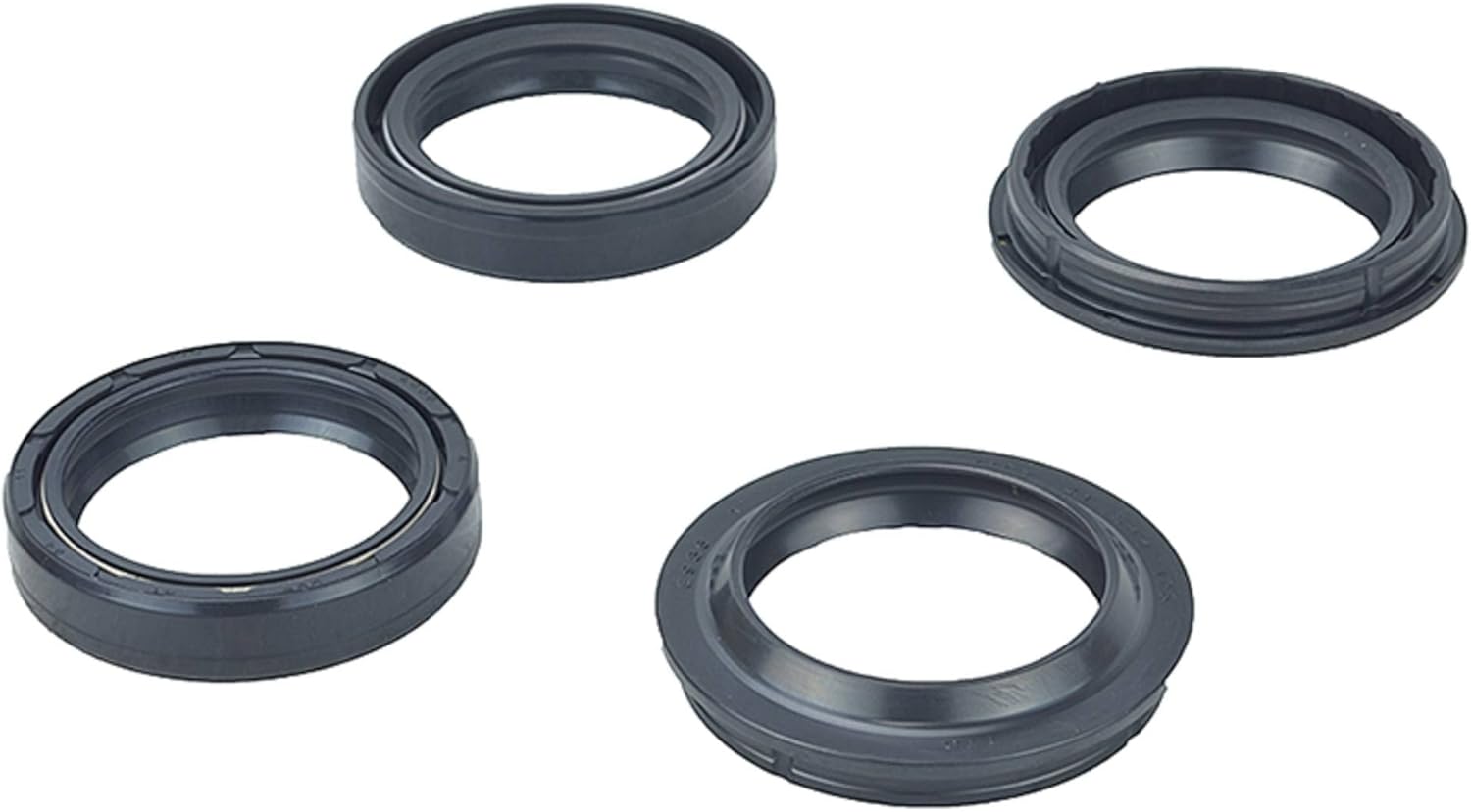 All Balls Racing 56-132 Fork & Dust Seal Kit Compatible with/Replacement for Buell, Honda, Suzuki, Yamaha