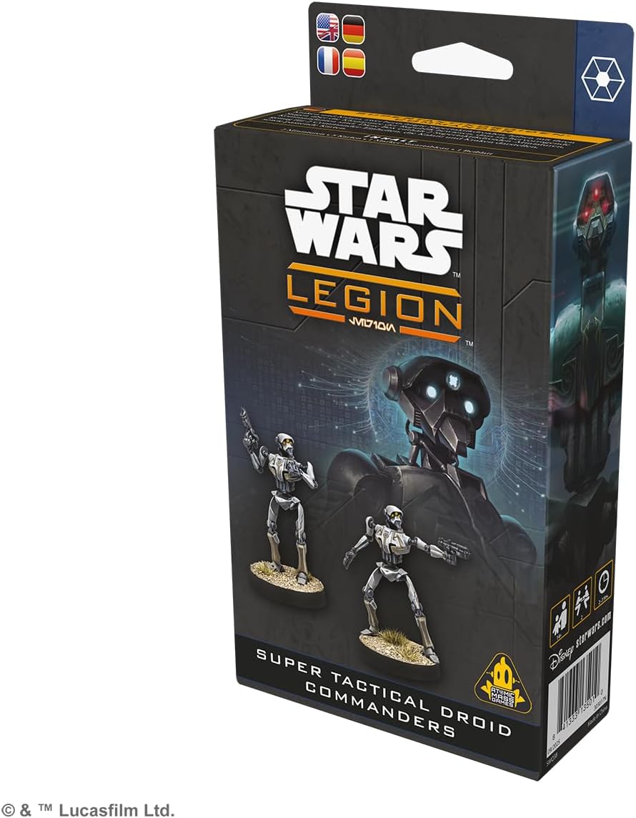 Asmodee Star Wars: Legion Super Tactical Droid Commanders - Separatist Alliance Leader Expansion, Tabletop Miniatures Game, Strategy Game for Kids and Adults, Ages 14+, 2 Players, 90 Min Playtime