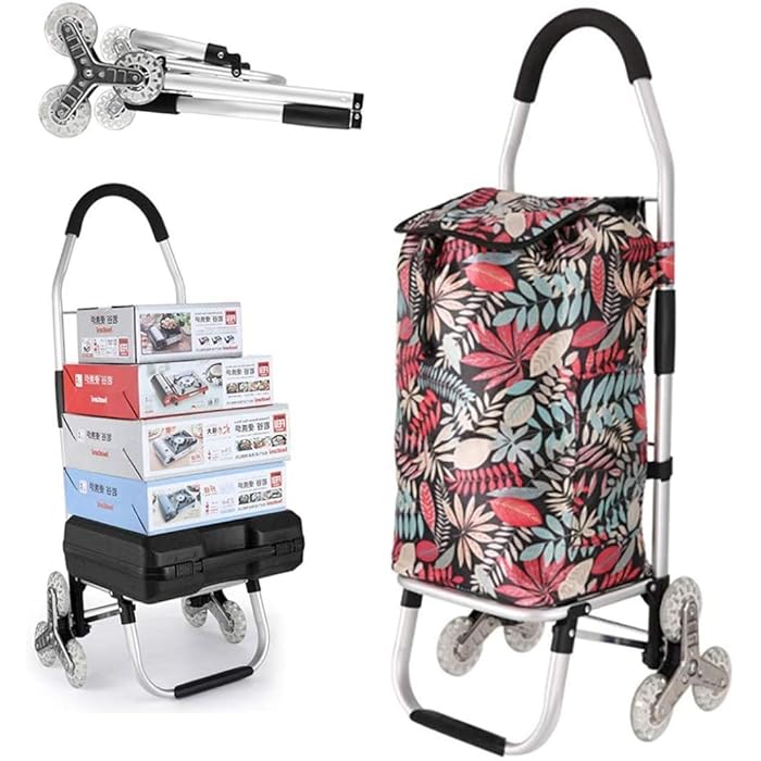 Buy Shopping trolley, 2 in 1 foldable shopping trolley & hand truck