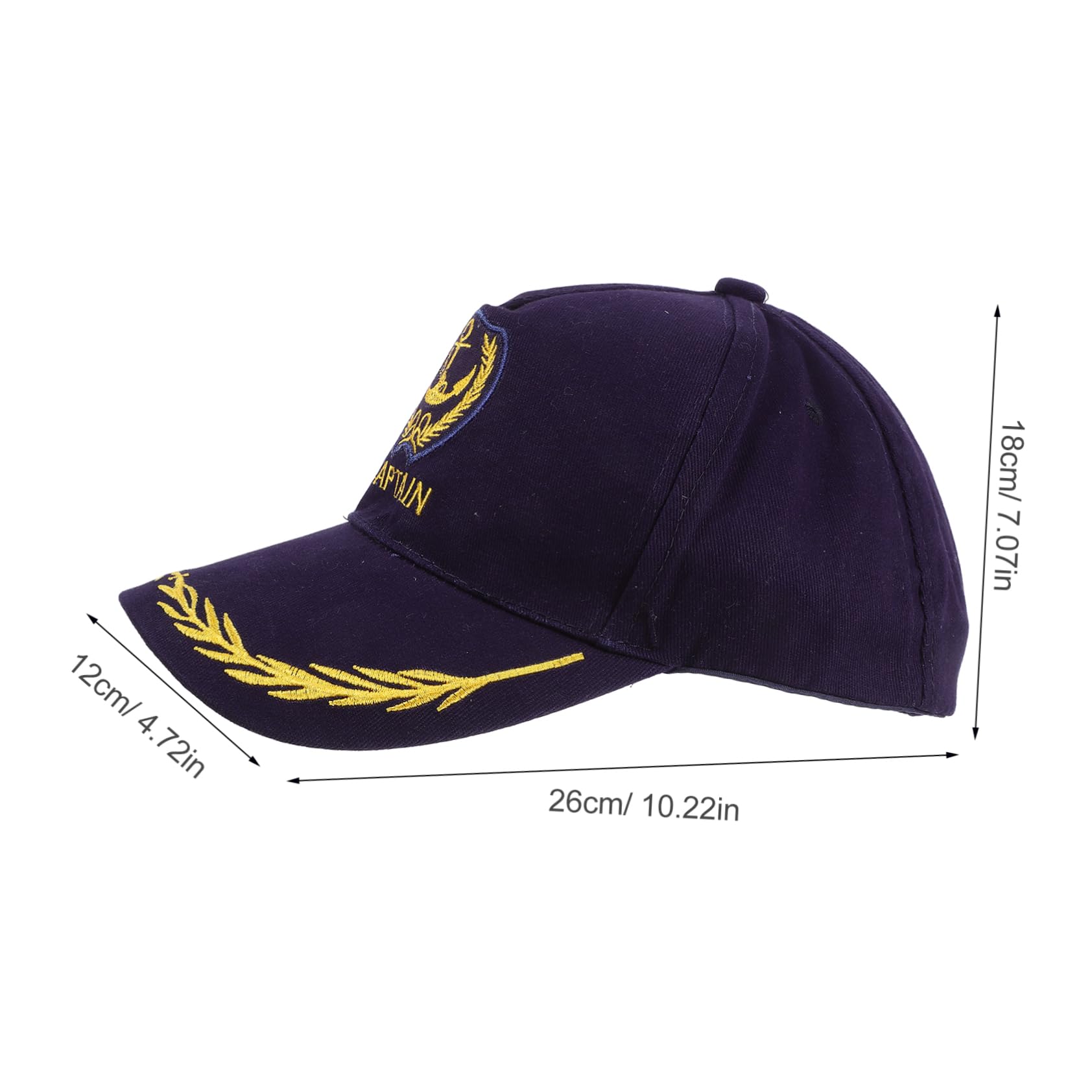 FRCOLOR Cute Navy Sailor Hat Breathable Women's Tennis Cap Retro Style Sun Hat for Outdoor Activities