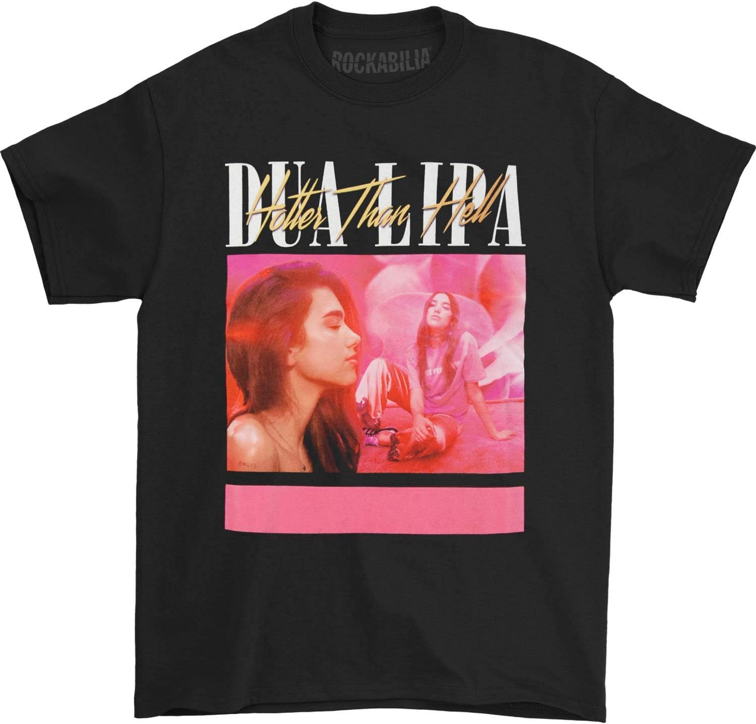 Dua Lipa Men's 90s Tee T-Shirt Medium Black