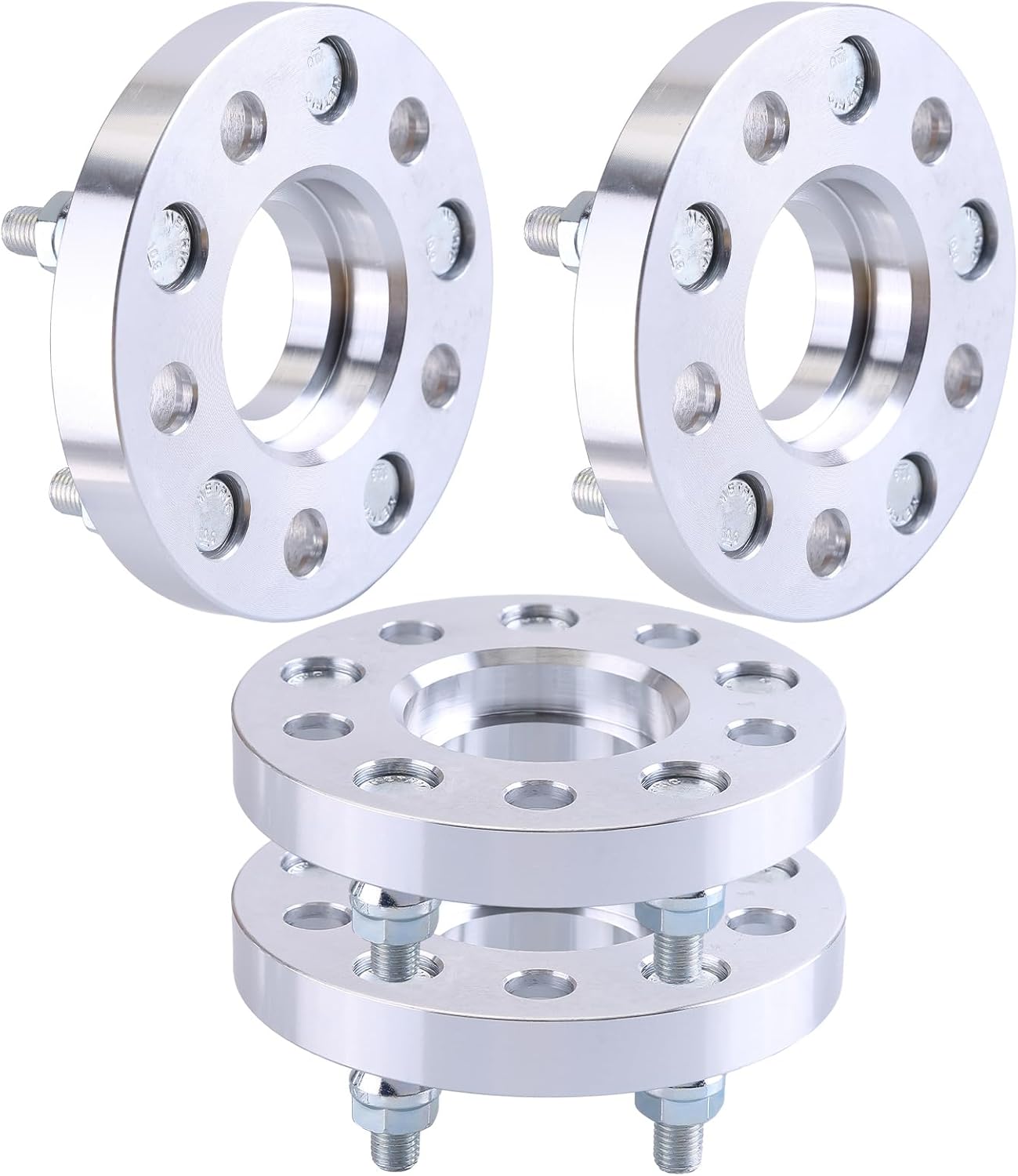 4PCS 5x112mm to 5x114.3mm Flange Hubcentric Wheel Adapter Spacers 20mm Hub Centric Wheel Adapter with 12x1.5 Thread Pitch, 5x112mm (Hub) to 5x114.3mm /5x4.5inch(Wheel) Compatible with AUDI