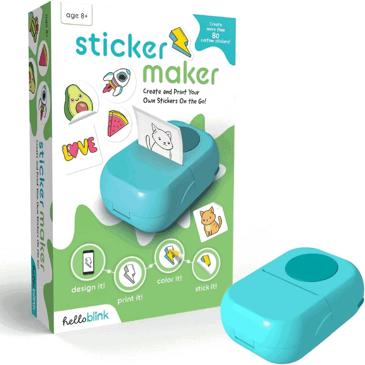 Hello Blink Sticke Maker Create Your Own Stickers Craft for Kids Aged 8+ Pack of 1