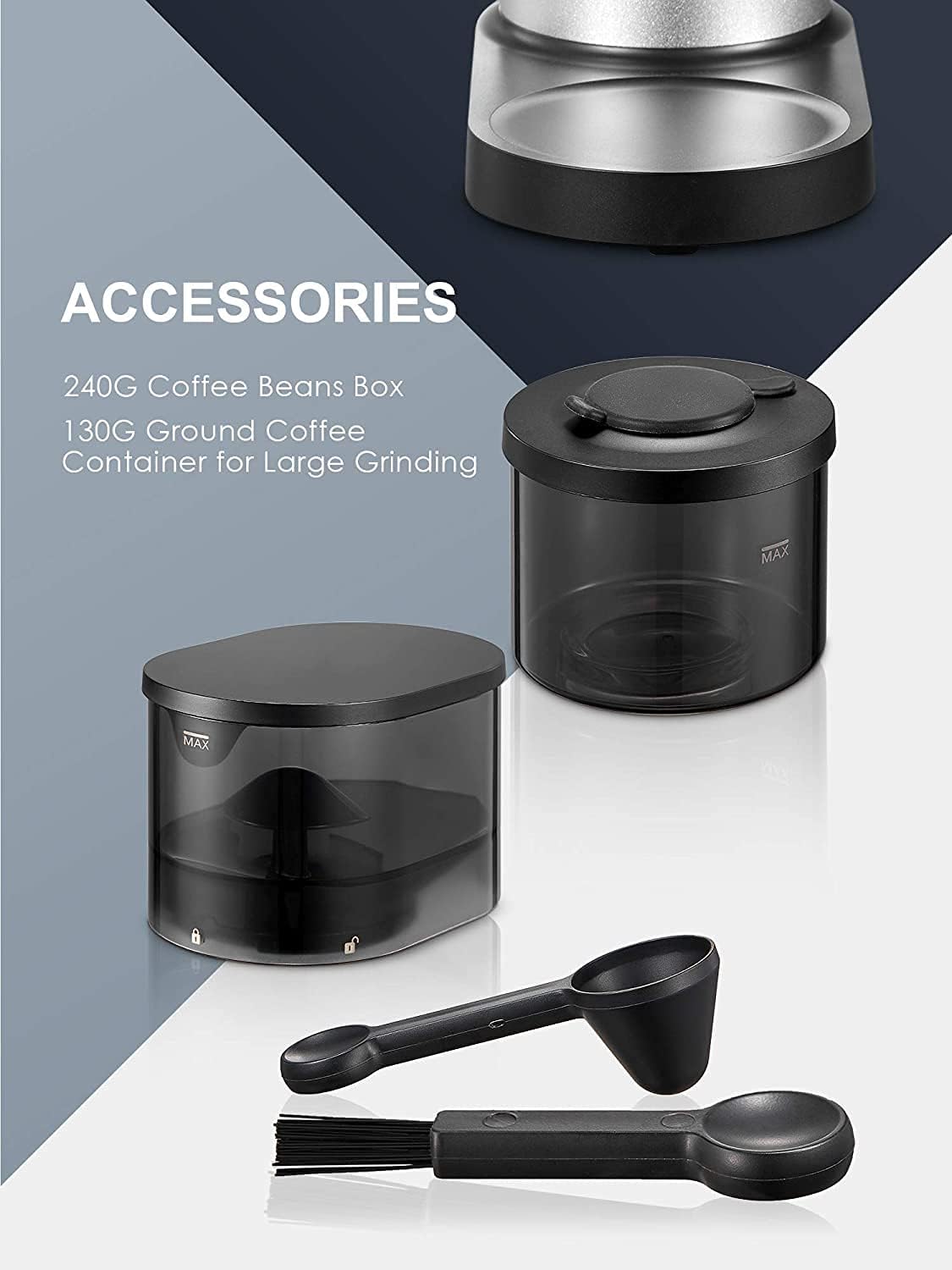 Buy Conical Burr Coffee Grinder, Over 40 Precise Grind Setting for