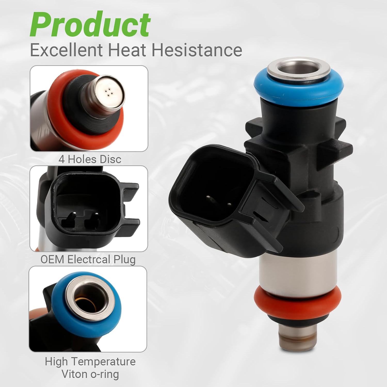 Fuel Injectors Set of 6 Compatible with Jeep Cherokee V6 3.2L GAS 2014/2015/2016/2017# Replace parts FJ1267 0280158313 04627794AA 4627794AA 280158313