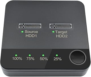 M.2 Docking Station,Hard Drive Docking Station, 2 Bay Offline Copy,Plug and Play,Office Storage Disk Duplicator Cloner Hard Drive Enclosure