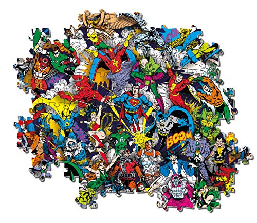 Clementoni 39599 DC Comics – 1000 Teile Impossible Puzzle, Geschicklichkeitsspiel für die ganze Familie, buntes Legespiel… – Ansicht 4