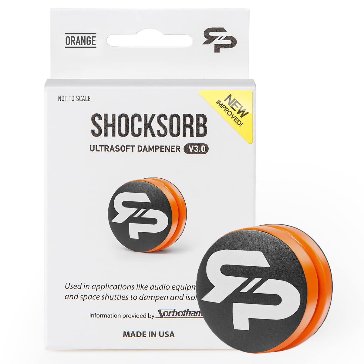 RTP ShockSorb Ultrasoft V3 The Only Dampener Made for Pain Relief (Orange)