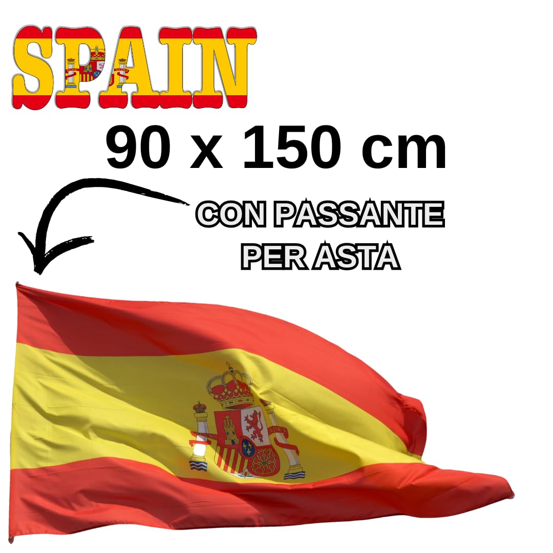 Bandiere Internazionali Eventi Sportivi - Bandiera (Spagna) - Bandiera Spagna 90x150cm