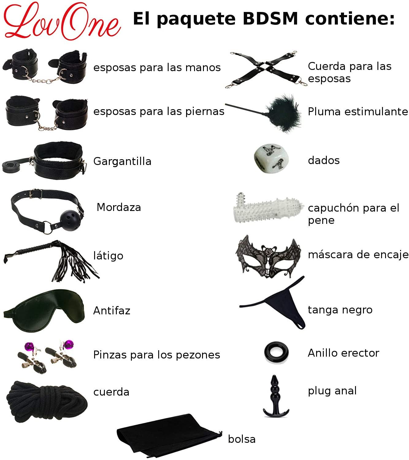 18 Pieza SM Kit bondage SM Juguetes Sexuales Bondage Equipo Kits para Adultos