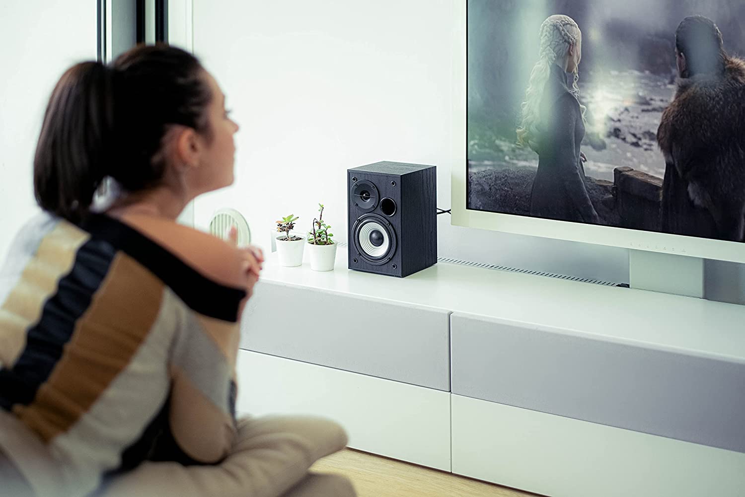 Edifier R980T 4" Altavoces de Estante Activos - 2.0 Altavoz de Computadora - Monitores de Estudio Conectado (Par)
