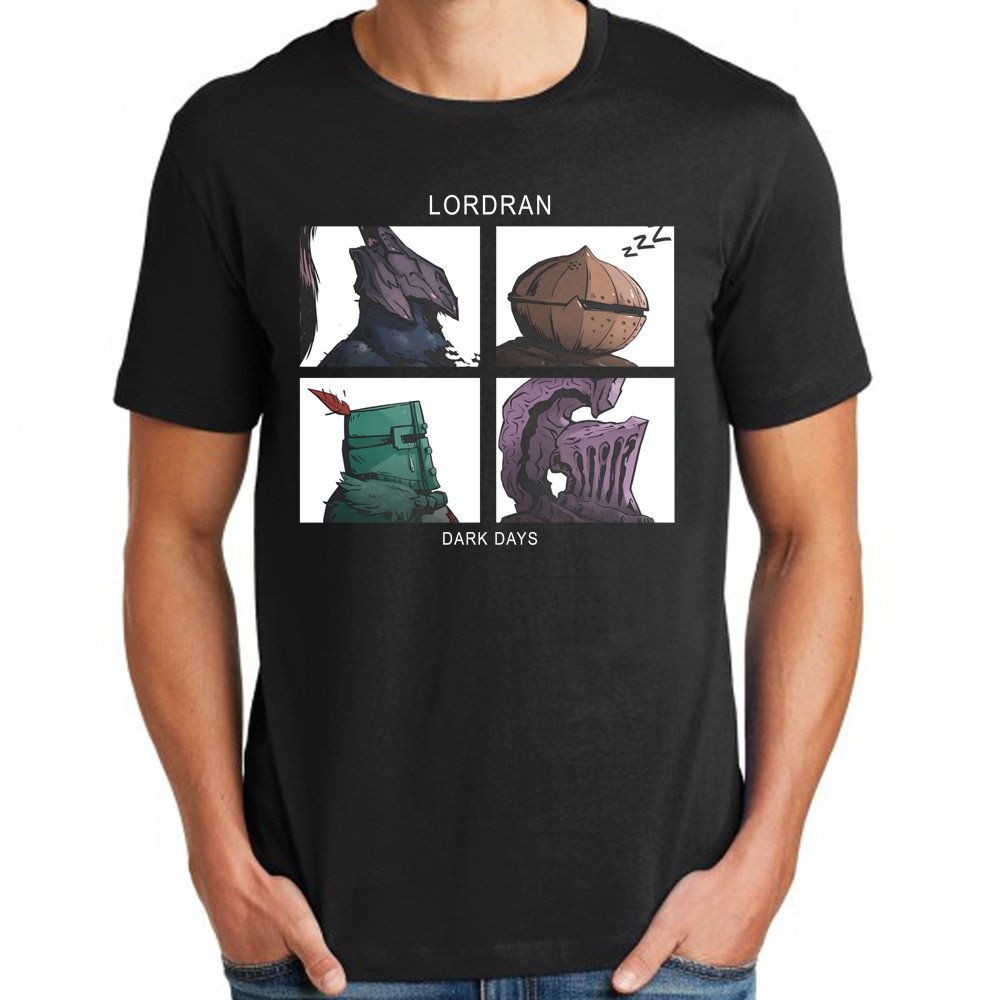 bros of lordran dark soul for 2X-Large Black men T shirt