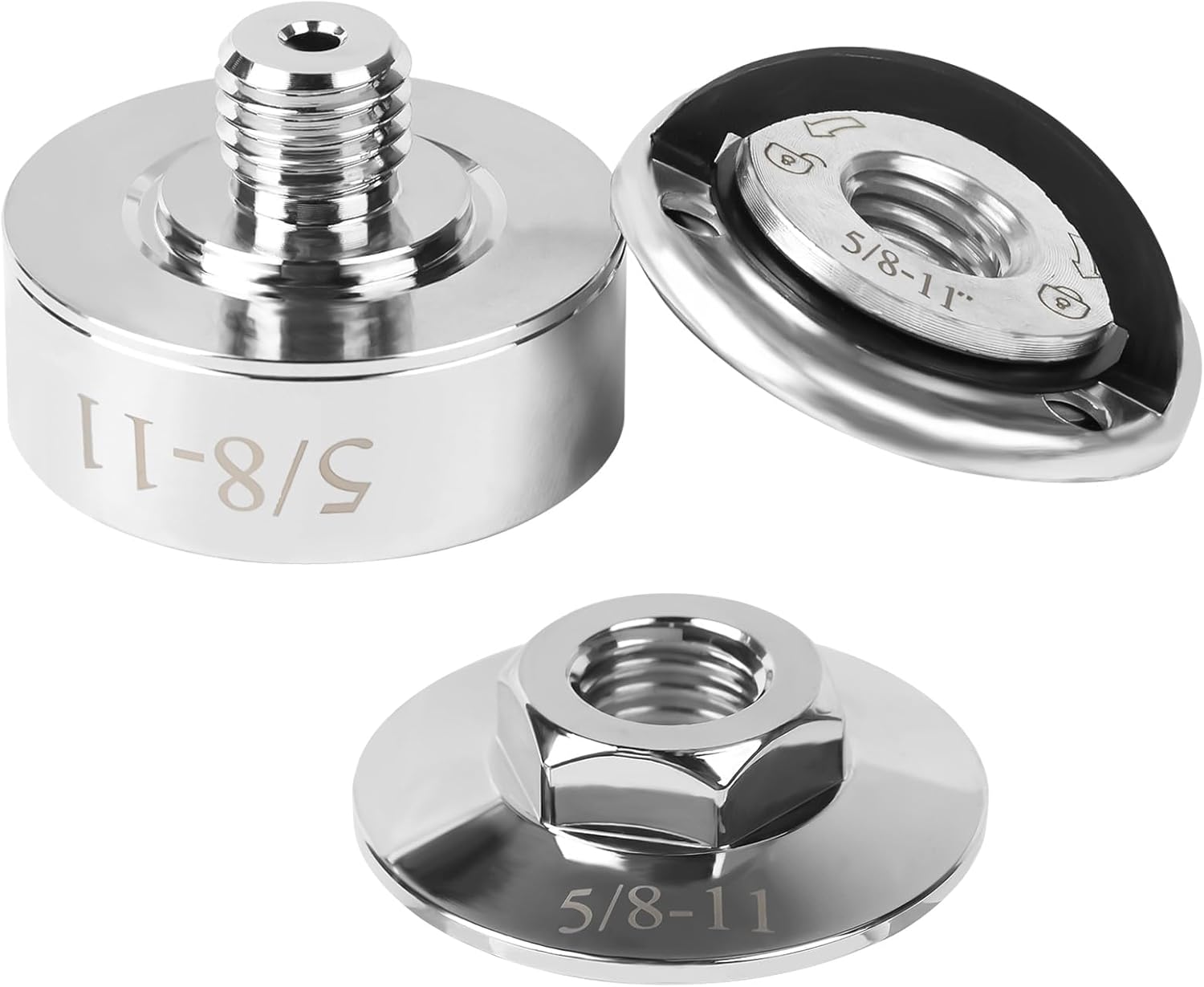 Adapter for Xlock to 5/8"-11, Stainless Steel Thread Adapter Kit with Quick Change Nut, Angle Grinder Cutting Blade Adapters Ultra-robust for Diamond Drill bits, Cutting Blades