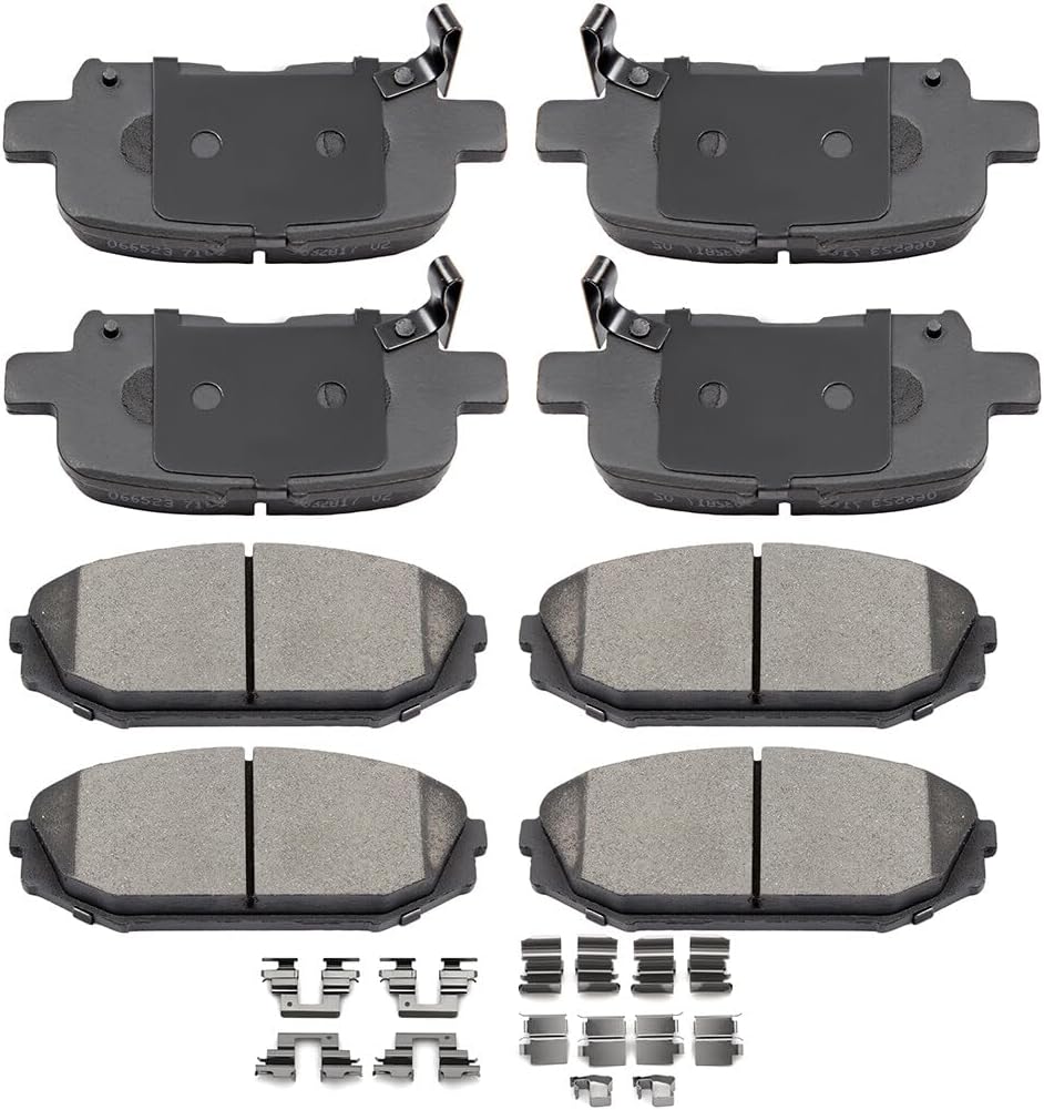 AUTOMUTO 8PCS Front & Rear Ceramic Disc Brake Pads Set D865 D793 For Acura MDX 2001-2002,For Honda Odyssey 2002-2004