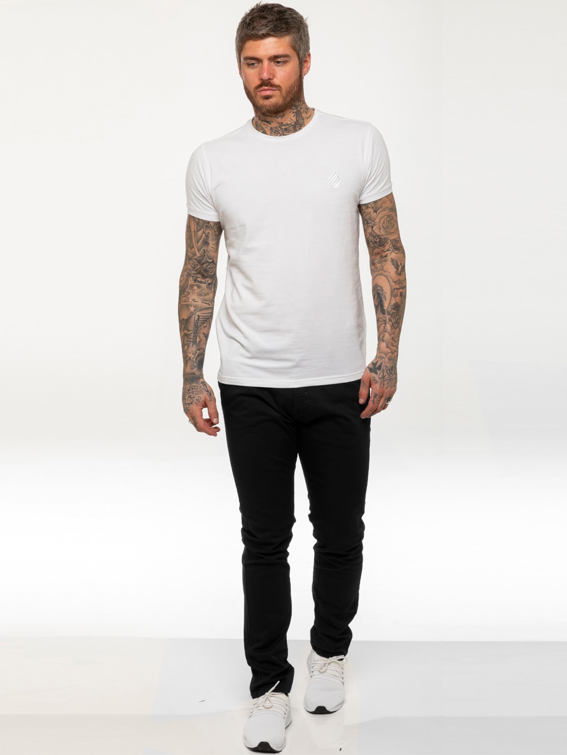 Pantalon Chino Jeans Stretch Coupe Ajustée Coton Homme avec Poches
