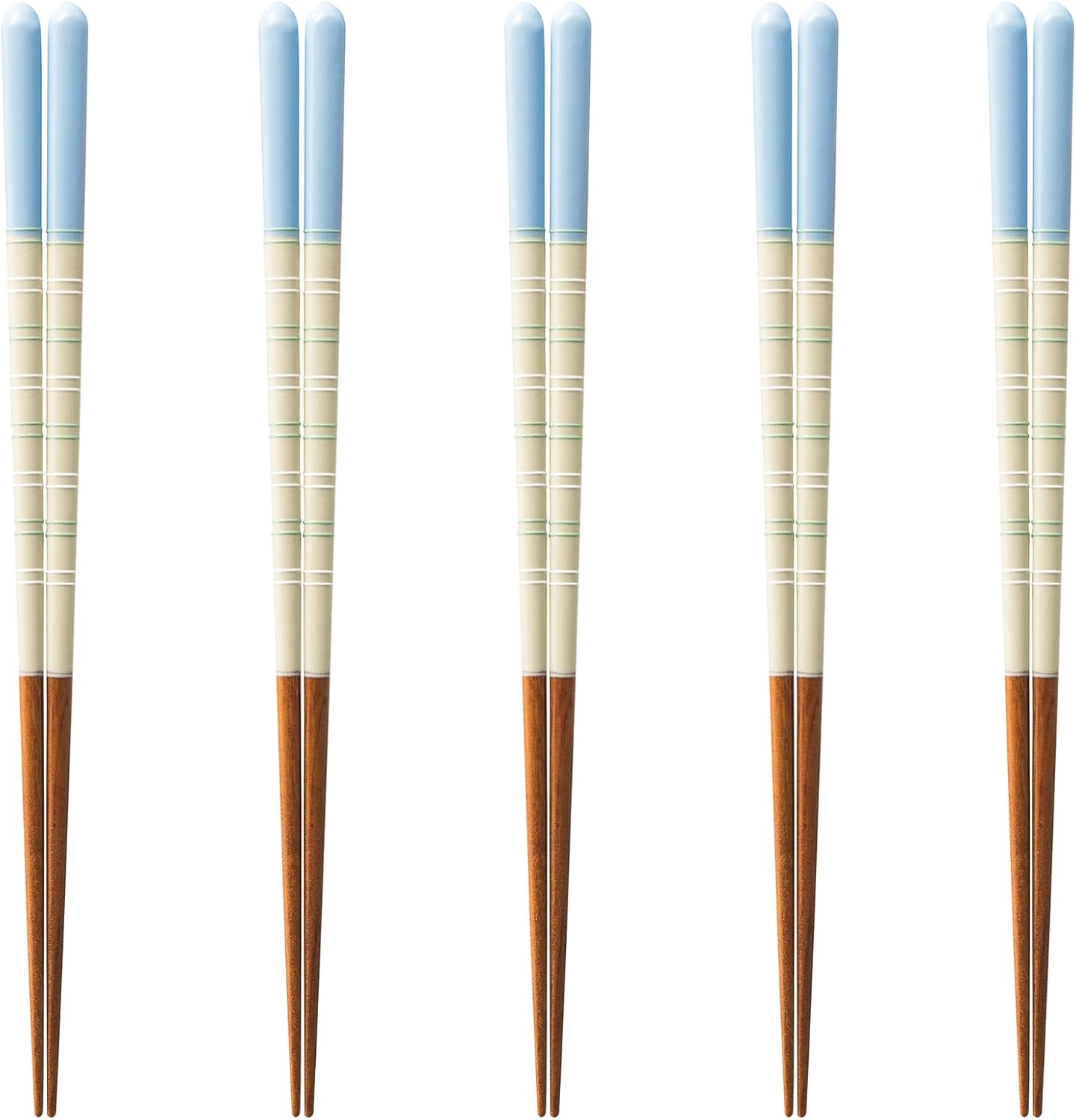 J-kitchens PID587524 Japanese Chopsticks Set, 5 Pairs, Material: Wood, Chopsticks, Dishwasher Safe, Made in Japan