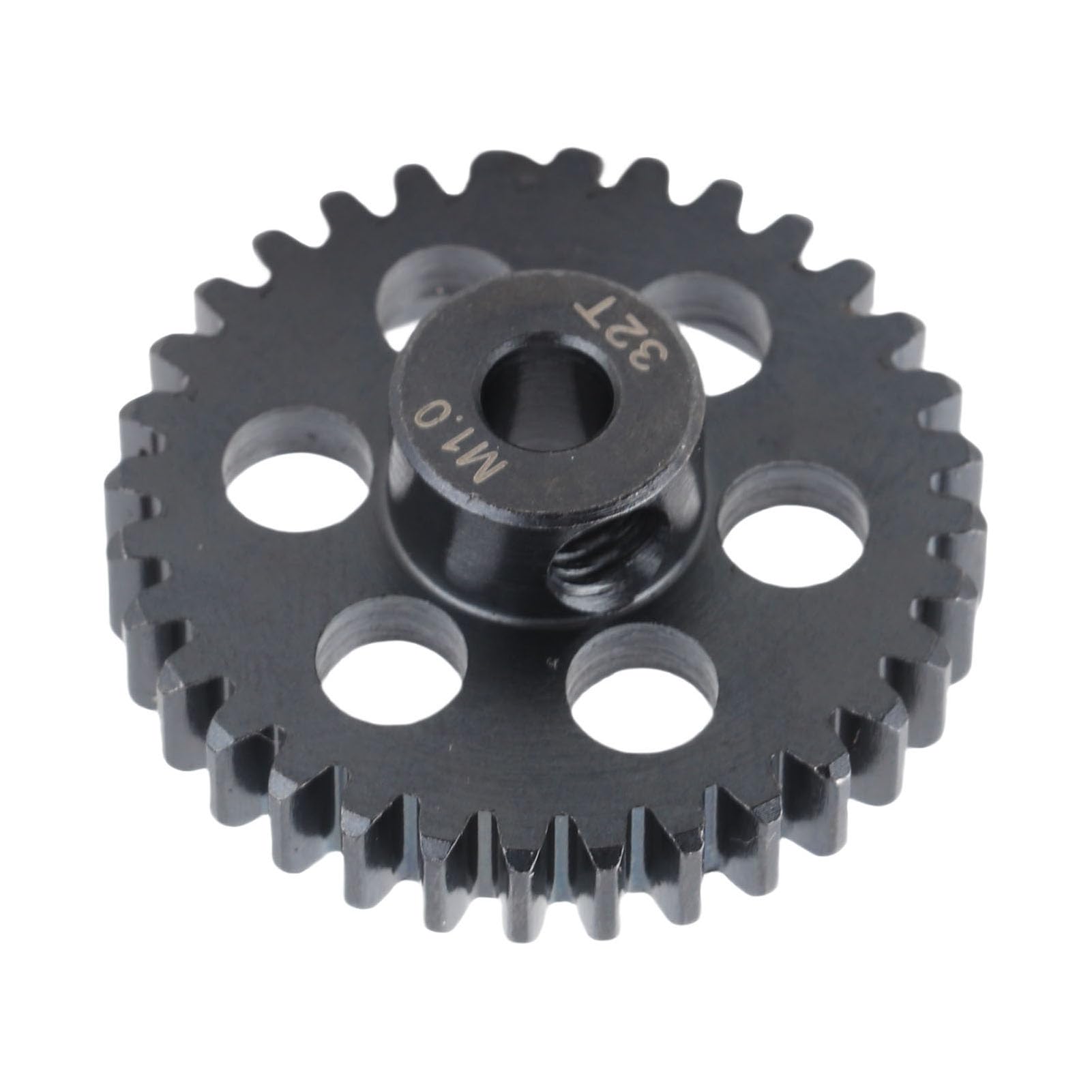 RiToEasysports 32T RC Motor Gear,M1 5mm Gear Bore Steel Anti Rust Steel RC Motor Pinion Gear for 1/7 1/8 RC Car Replacement Motor Gear Parts Car Model Accessory Model Toy - Image 2