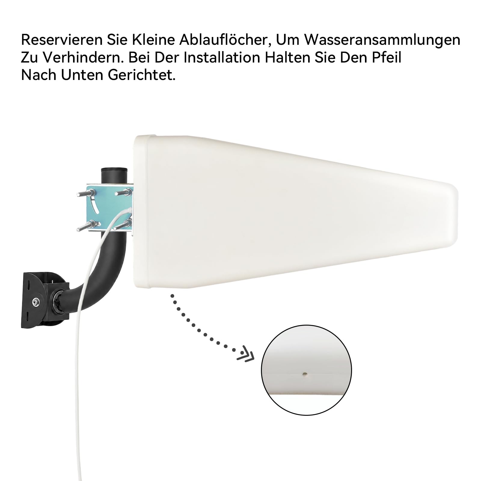 600–6000 MHz Richtantenne für den Außenbereich, Ultrabreitband 10 dBi hohe Verstärkung 4G/5G/LTE-Antenne für den Außenbereich SMA-Stecker mit 1,5 m langem RG58-Kabel für 4G/5G/WLAN/GPS