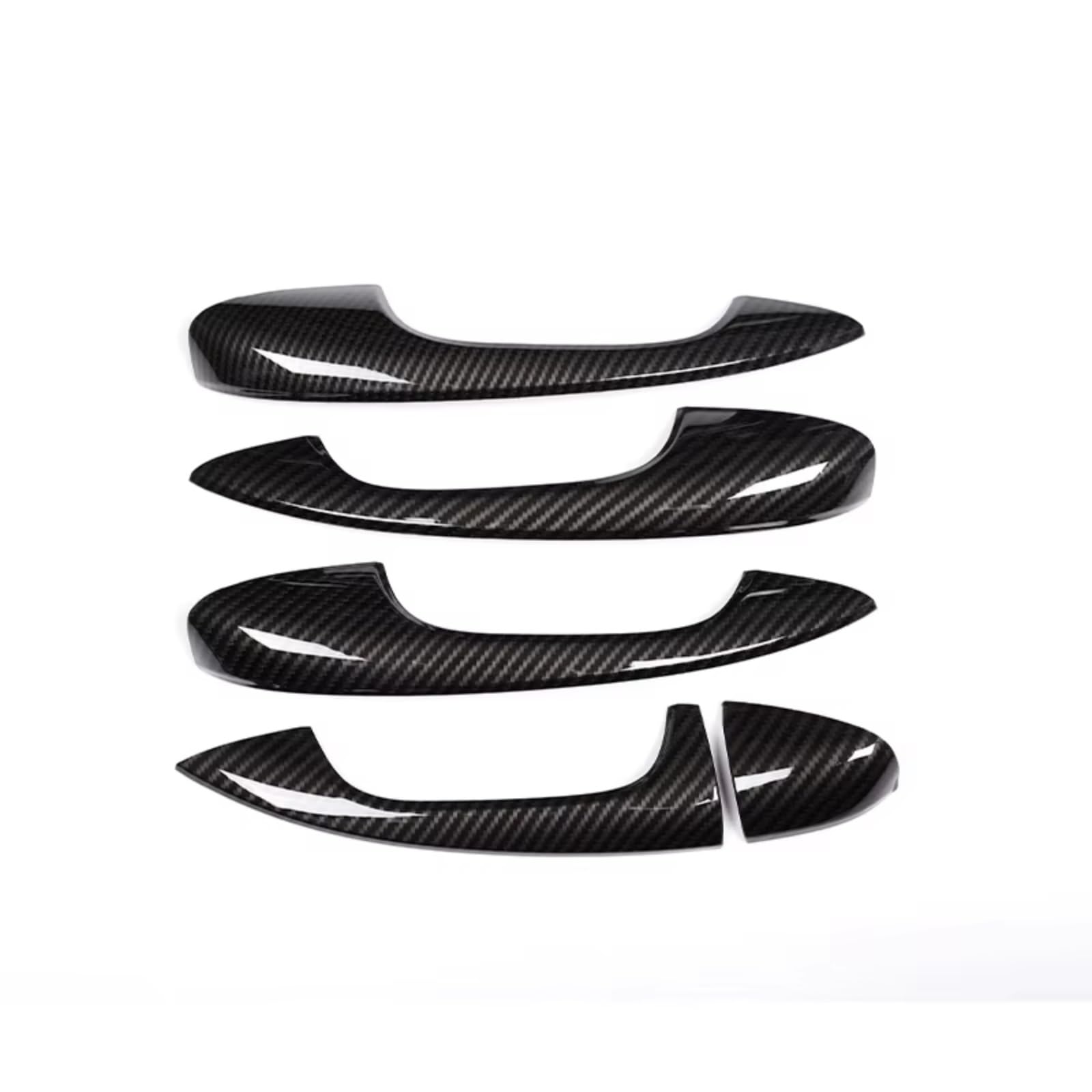 Rcuihgfb Carbon Fiber Door Handle Shell Compatible With Benz For W177 V177 2019-2023 For W247 2020-2024 Car Exterior Door Handle Cover Trim Set(Carbon Fiber)