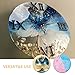 Veemoon Resin Cast Clock Mold Silicone Epoxy Casting Clock Mold Handmade DIY Roman Numerals Wall Dial Kit Round Dial Craft Making Tool Set Home Wall Hanging Ornaments