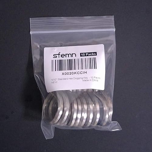 Miniatura 6 de Llave hexagonal de 532 pulgadas, llave Allen con bucle completo, llave de puerta Allen para dispositivos de salida de pánico, metal sólido, 10