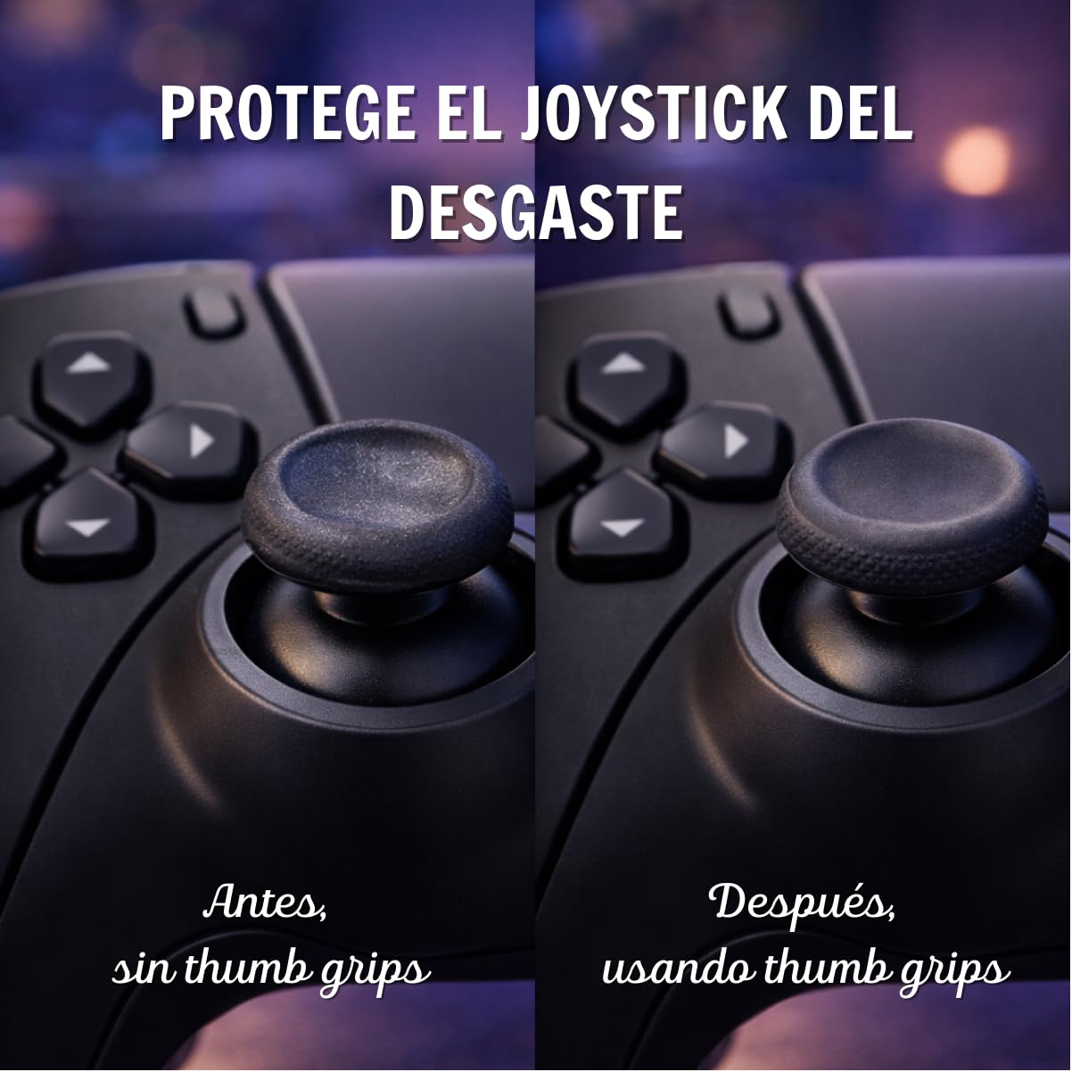 Tapas de Joystick compatibles con Mando PS4 - PS5, Thumb Grips para Mando Play 4, Accesorios PS5, Funda de Joystick Compatible con mandos PS 4 PS 5 Xbox y Switch 2 (Fútbol 2)