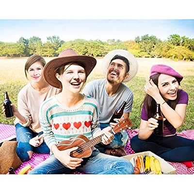 INITER Concert Ukulele Guitar Starter Kit,23 inch Ukulele for Beginner Hawaiian Guitar Bundle with Gig Bag,tuner,Strings,Strap
