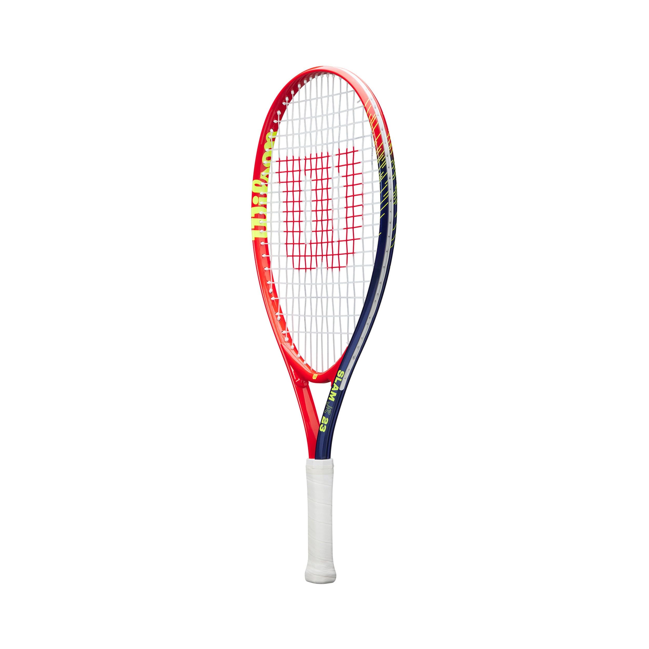 Wilson Slam Junior 23 Boys Tennis Racket Red Yellow Strung 205g