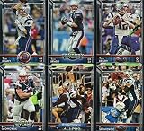 New England Patriots 2015 Topps NFL Football Complete Regular Issue 17 Card Team Set Including Tom Brady, Rob Gronkowski, Julian Edelman Plus