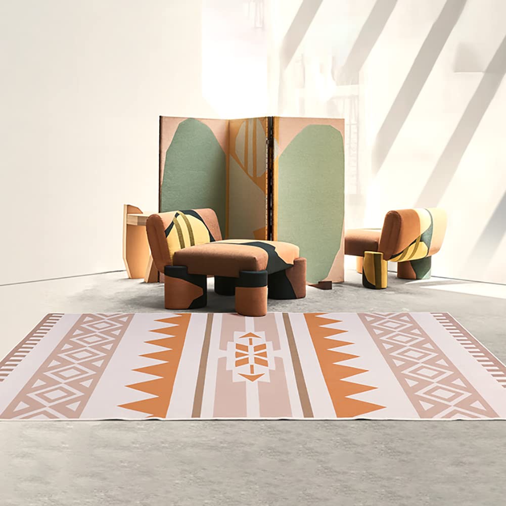 Tapis de salle de chambre doux style contemporain Ruby Lil Bohême