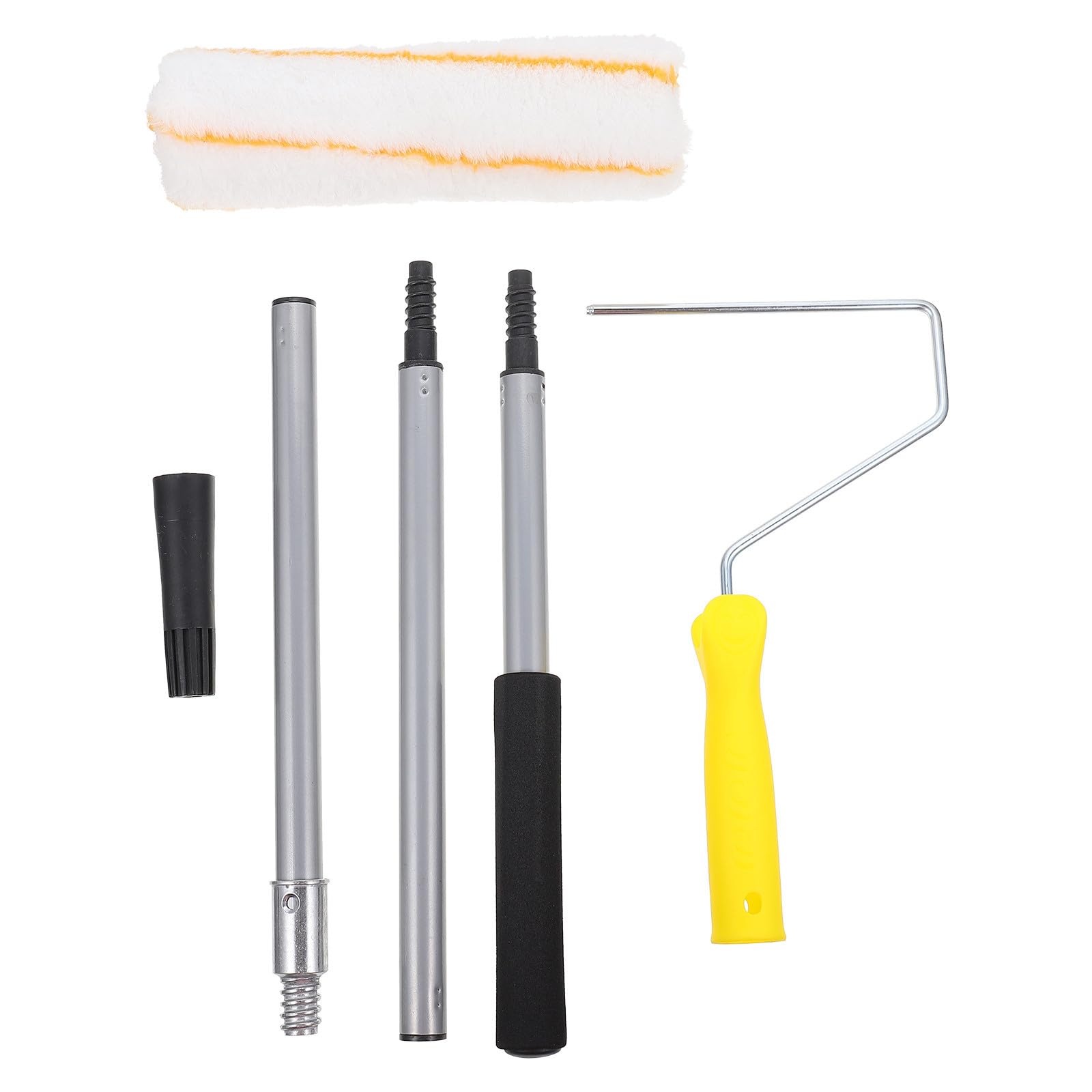 Rodillo de Pintura Desmontable Mango Extensible para Paredes y Techos