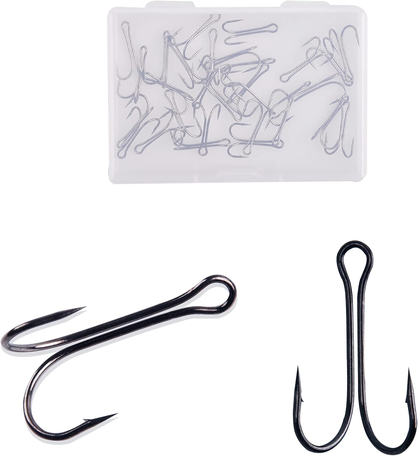 30本 150本 ダブルフック 釣り ルアー交換用 釣りフック ルアーフック フィッシングフック バス シーバス チヌ 高強度 6サイズ選択可能 てなグッズや
